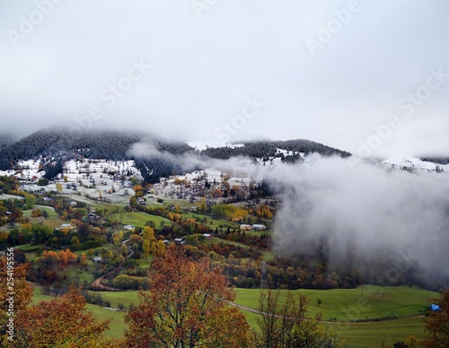 Autumn forest and village photos.savsat/artvin turkey 