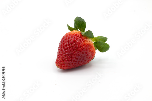 Wallpaper Mural fresh strawberries isolated on white background Torontodigital.ca