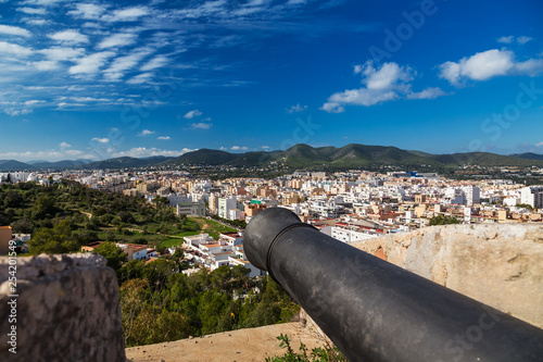 Bastion of St James is a part of fortified medieval city of Dalt Vila, Ibiza, Spain, a culture UNESCO World Heritage Site © Bartkowski