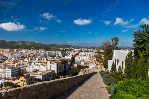 Bastion of St James is a part of fortified medieval city of Dalt Vila, Ibiza, Spain, a culture UNESCO World Heritage Site