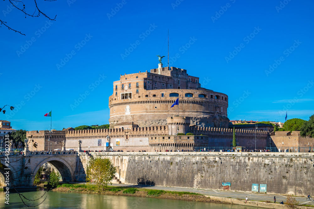 Castel Sant'Angelo. Old fortress in Rome, Italy