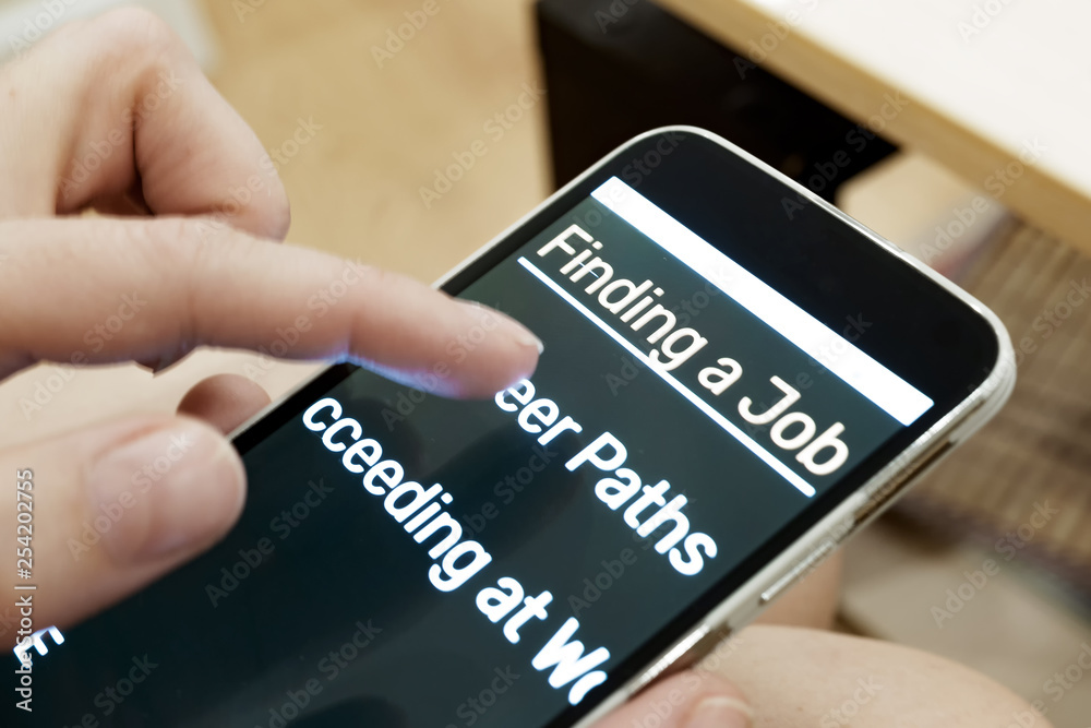 Job search on mobile device Job search on mobile device