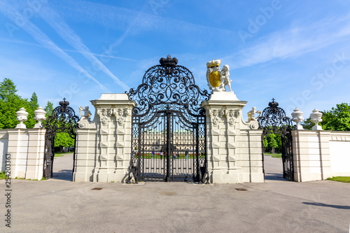 Upper Belvedere palace entrance, Vienna, Austria