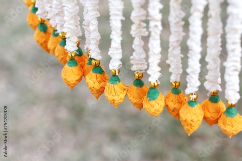 garland made from rice seed, Thai of knowledge (One Tambon One Product),Thailand
