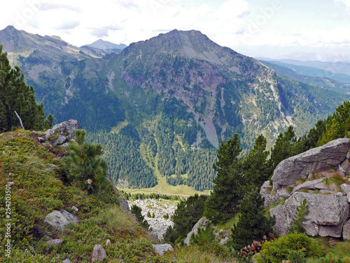 scorcio delle Dolomiti in estate