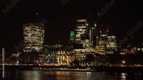 Wallpaper Mural London city skyline at night Torontodigital.ca