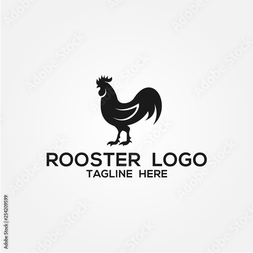 Rooster Vector Design Template