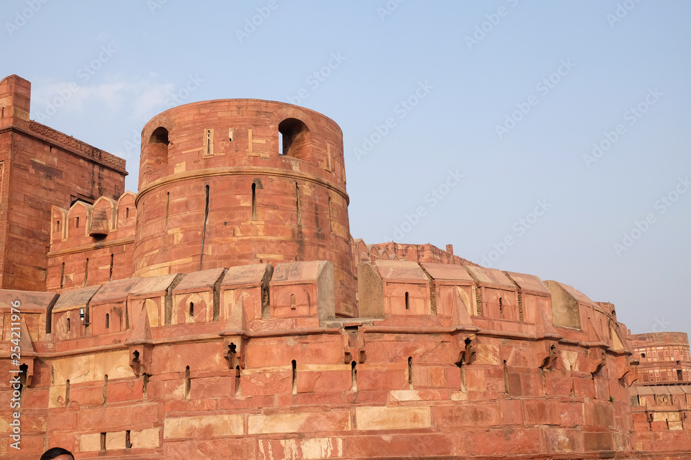Red Fort in Agra. Uttar Pradesh, UNESCO World heritage site, India