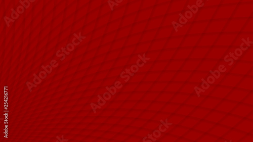 Abstract background of intersected gradient curves in red colors