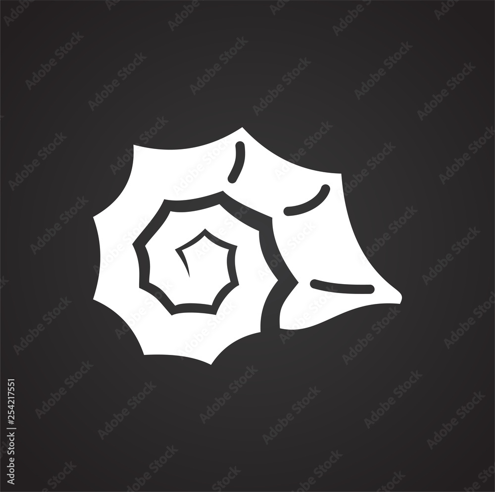Sea Shell icon on black background for graphic and web design. Simple vector sign. Internet concept symbol for website button or mobile app. Sea Shell icon on black background for graphic and web design. Simple vector sign. Internet concept symbol for website button or mobile app.