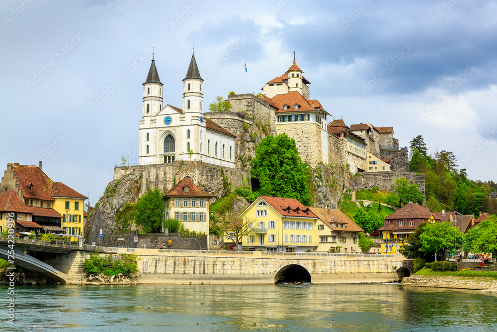 Aarburg old town in canton of Aargau, Switzerland