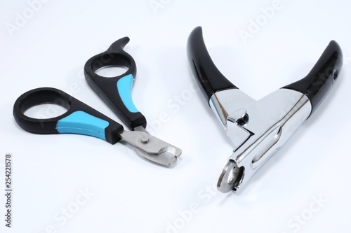 claw clippers for cats, claw clippers for dogs, isolated on white background