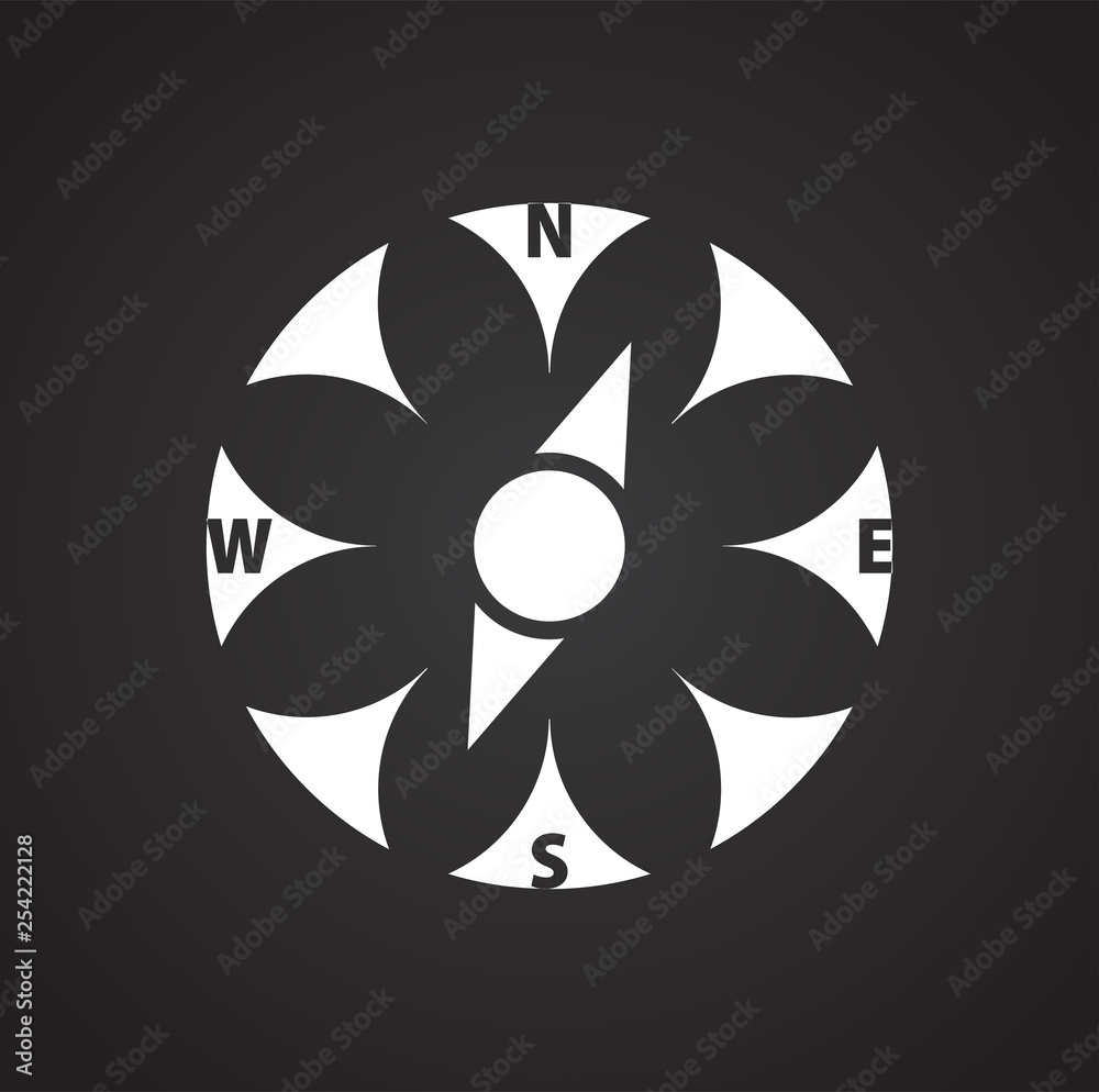 Compass icon on background for graphic and web design. Simple vector sign. Internet concept symbol for website button or mobile app. Compass icon on background for graphic and web design. Simple vector sign. Internet concept symbol for website button or mobile app.