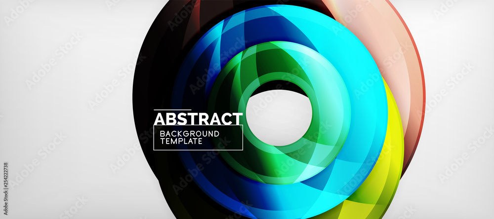 Glossy circles geometric background Glossy circles geometric background