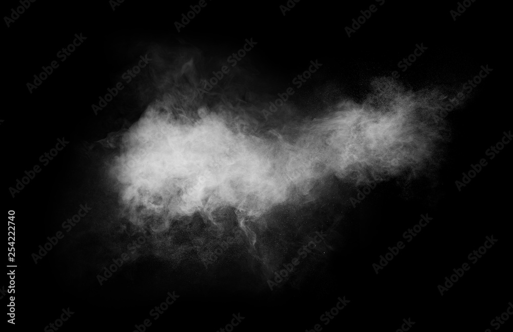 Fototapeta premium Smoke on black backgroun