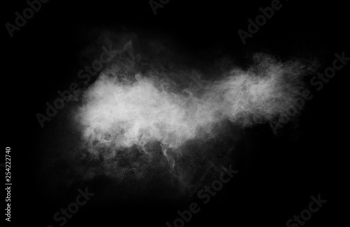 Smoke on black backgroun