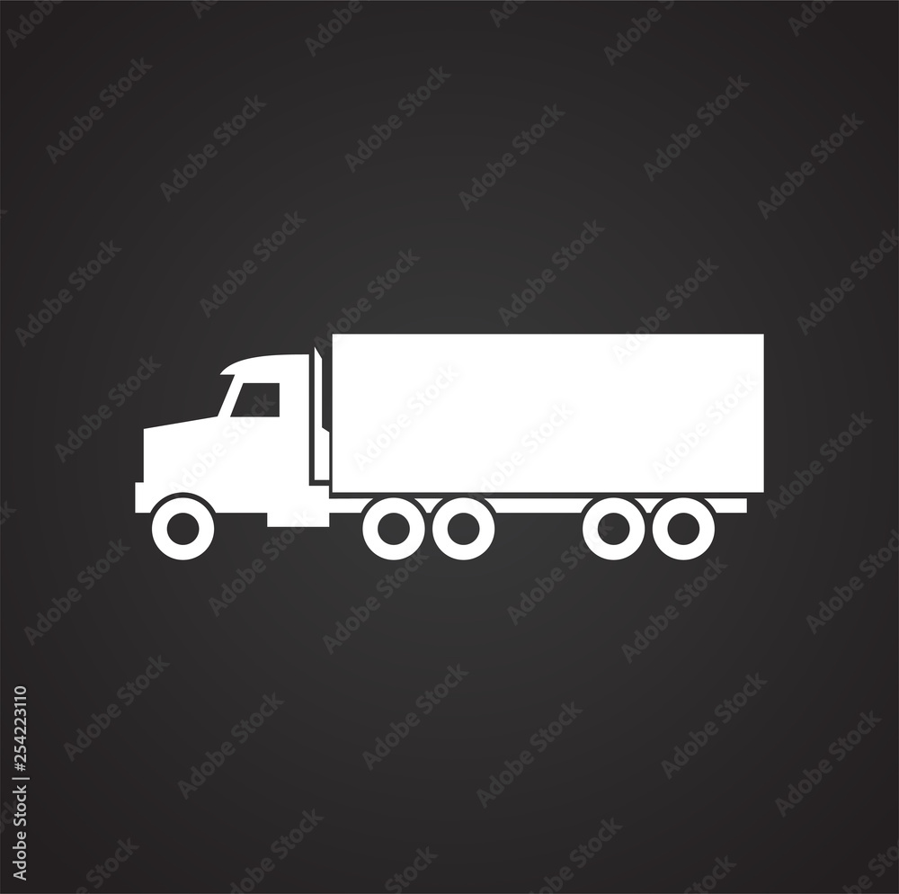 Truck icon on background for graphic and web design. Simple vector sign. Internet concept symbol for website button or mobile app. Truck icon on background for graphic and web design. Simple vector sign. Internet concept symbol for website button or mobile app.