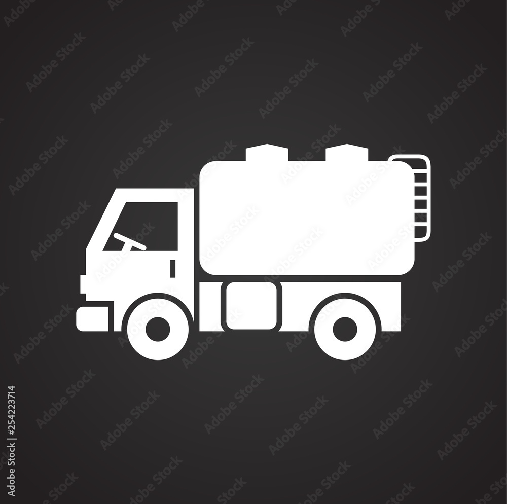 Truck icon on background for graphic and web design. Simple vector sign. Internet concept symbol for website button or mobile app. Truck icon on background for graphic and web design. Simple vector sign. Internet concept symbol for website button or mobile app.