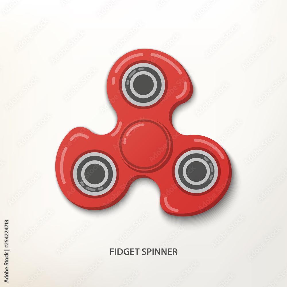 Spinner with shadow. Vector illustration.