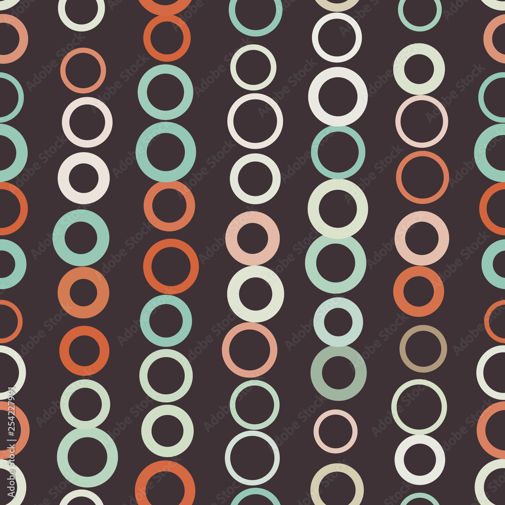 Abstract colorful circles. Seamless pattern of geometric shapes. Minimal style. Abstract colorful circles. Seamless pattern of geometric shapes. Minimal style.
