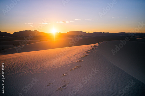 Sunset Over White Sands
