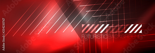 Shiny glowing lights neon color design background