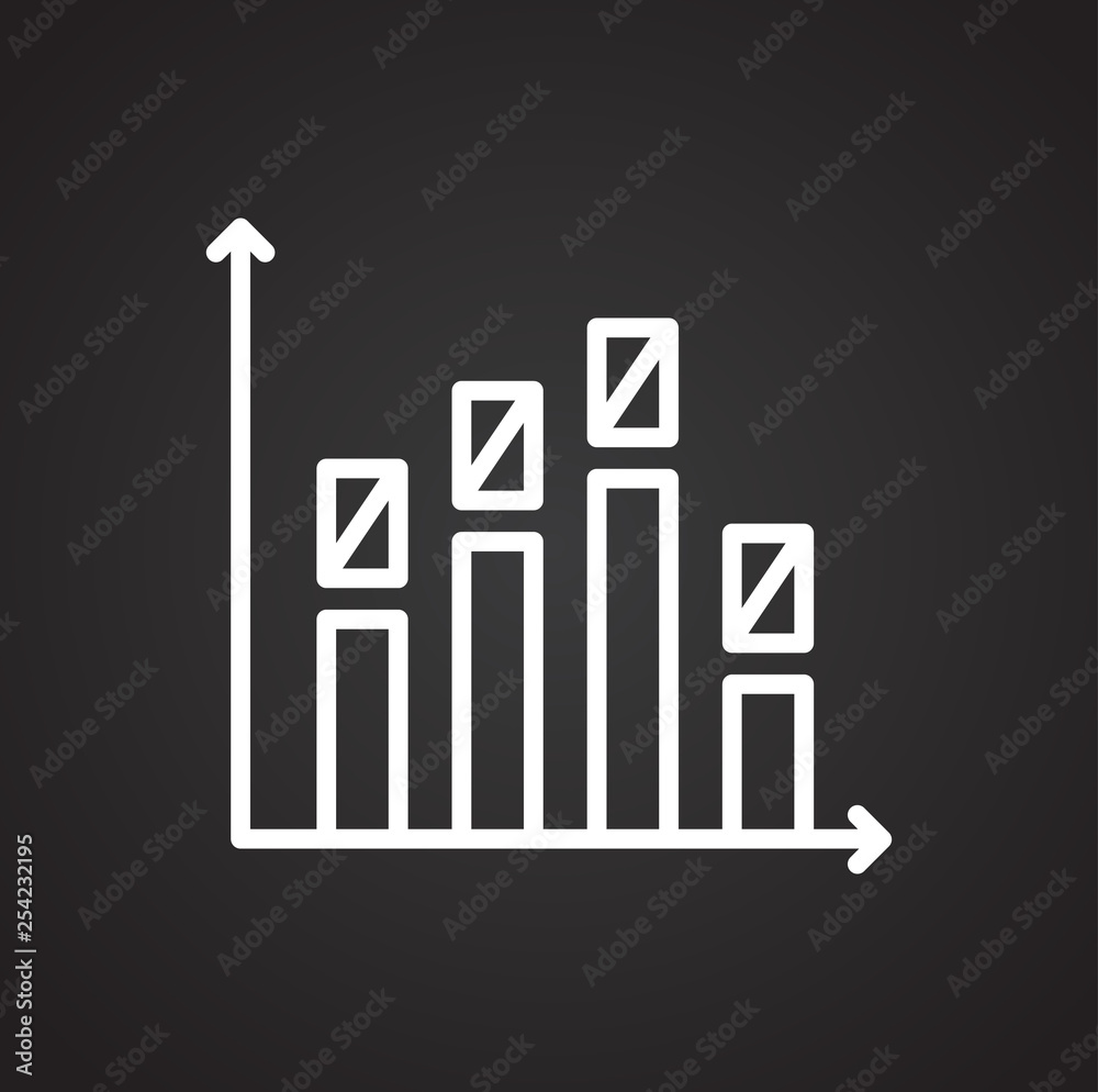 Graph line icon on background for graphic and web design. Simple vector sign. Internet concept symbol for website button or mobile app. Graph line icon on background for graphic and web design. Simple vector sign. Internet concept symbol for website button or mobile app.