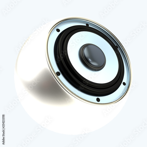 Obraz na płótnie 3d Rendered music speaker w salonie
