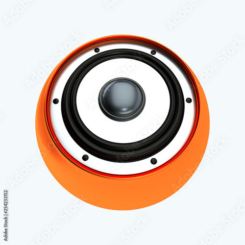 Obraz na płótnie 3d Rendered music speaker w salonie