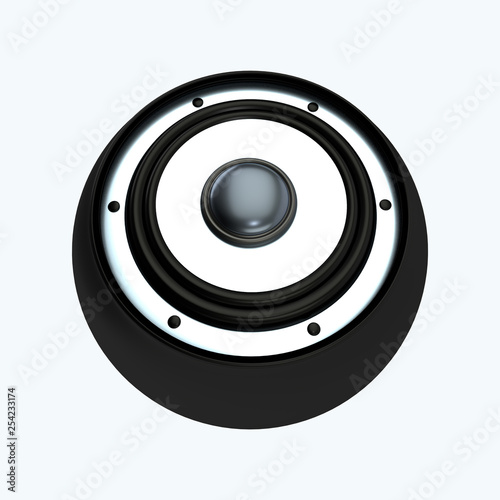 Obraz na płótnie 3d Rendered music speaker w salonie