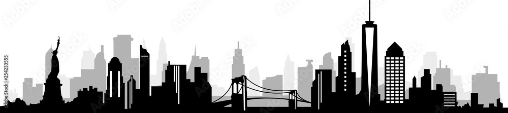 New York City Skyline SIlhouette