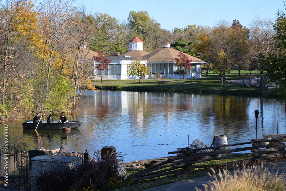 Obraz premium house on the river