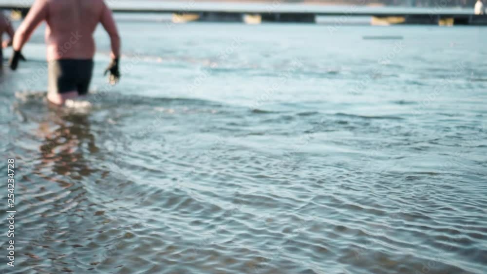ice swimmers cold ice swimmers cold