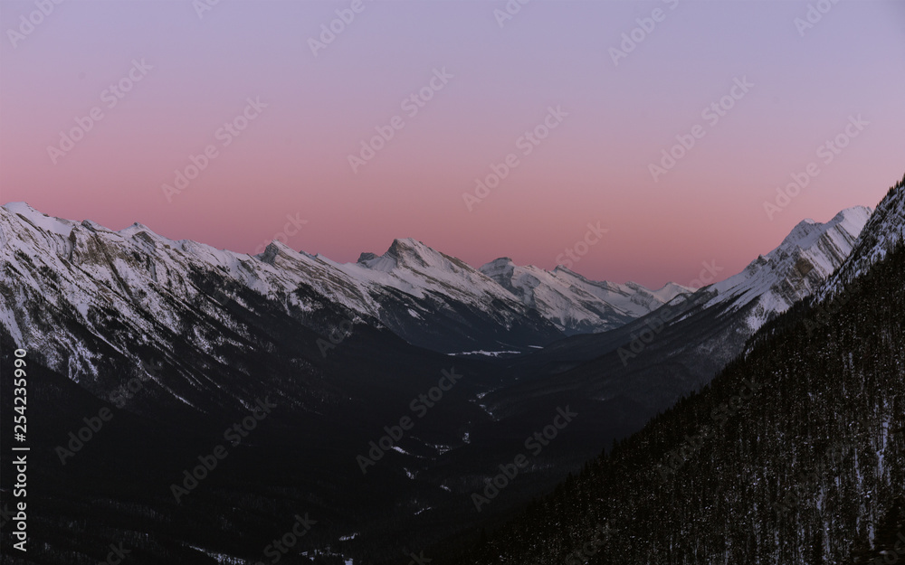 Obraz premium Sunset in Banff, Alberta