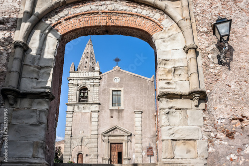 Convent of St. Agostiniano in Forza d'Agro, Sicily photo