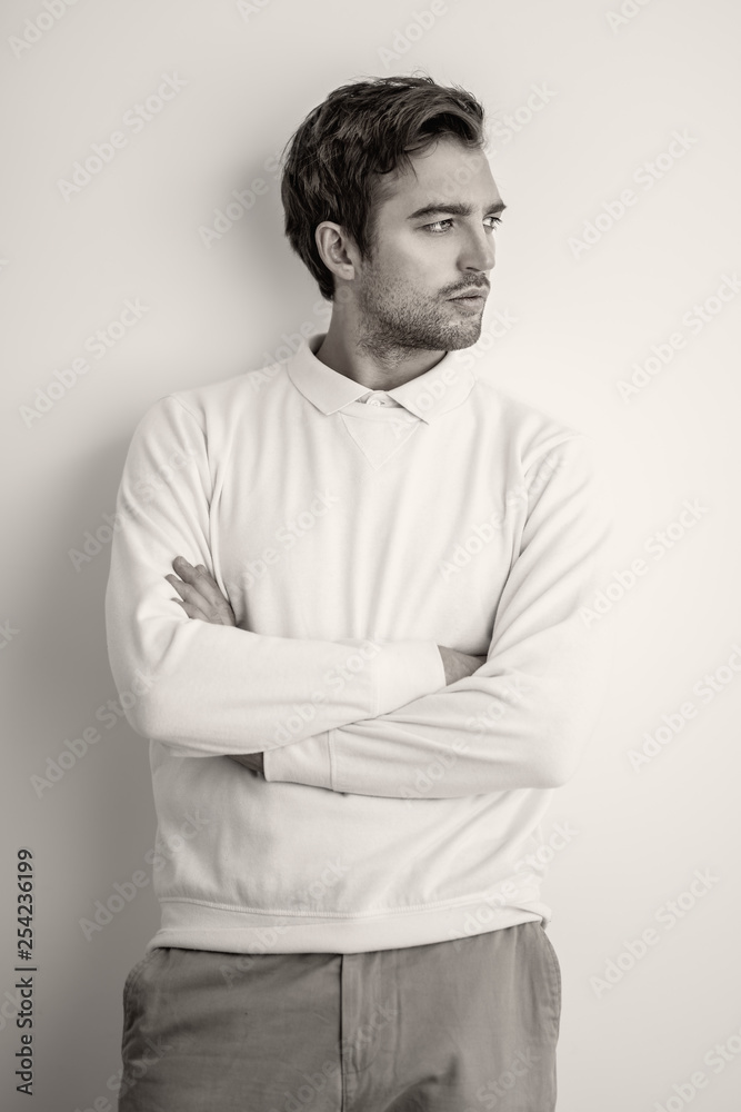 man in white man in white