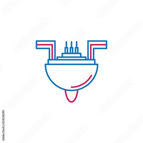 3D printing, 3d printer icon. Element of 3d printing icon. Thin line icon for website design and development, app development. Premium icon