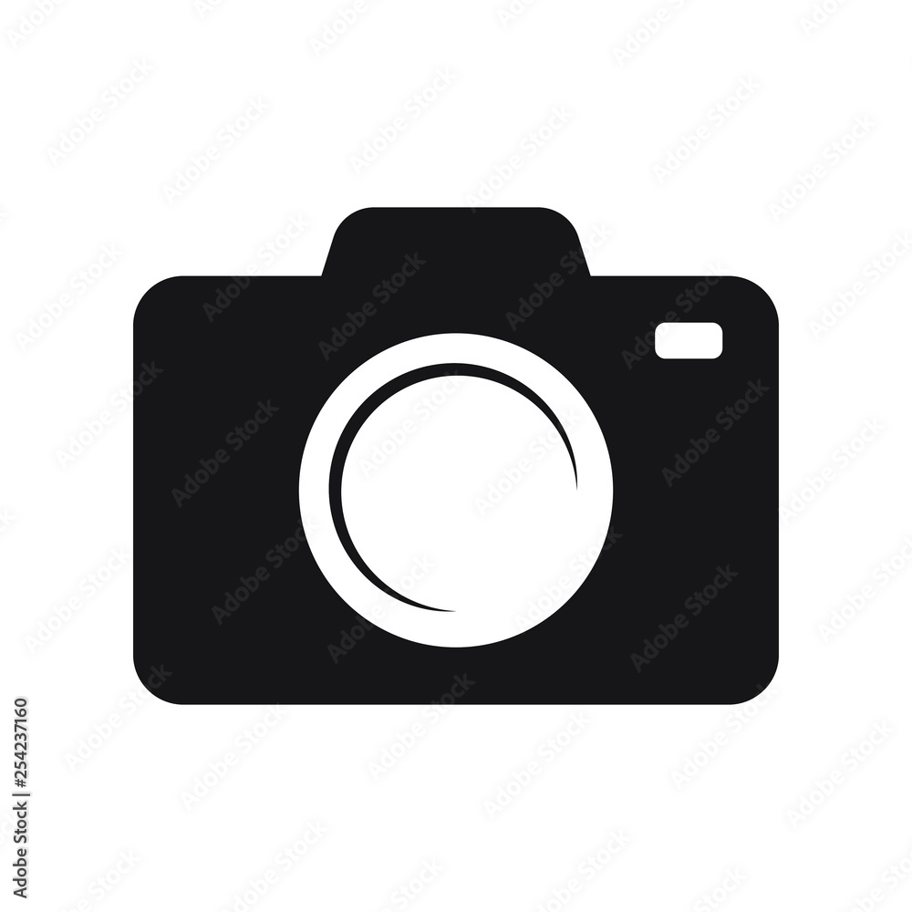 Photo camera vector icon isolated