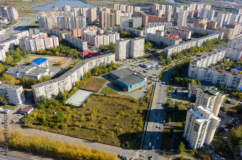 The 1st Zarechny residential district. Tyumen. Russia