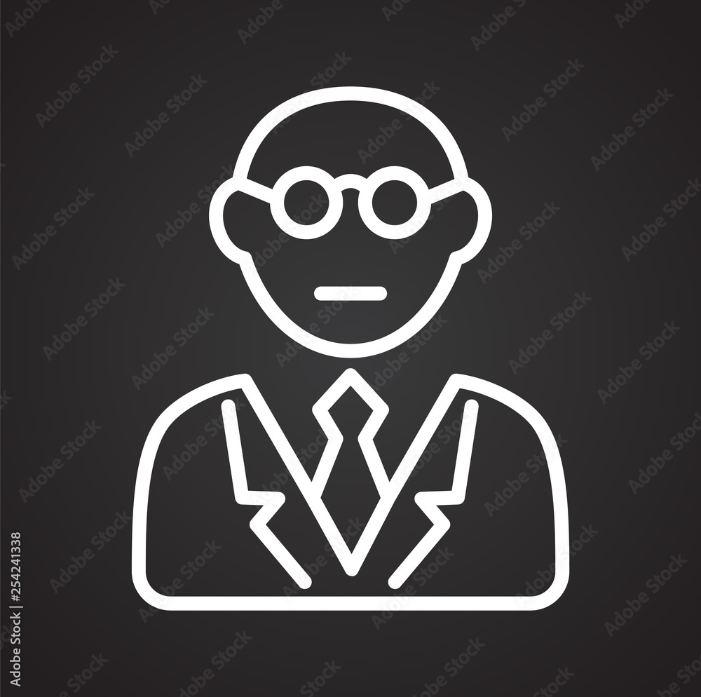 Person icon on background for graphic and web design. Simple vector sign. Internet concept symbol for website button or mobile app. Person icon on background for graphic and web design. Simple vector sign. Internet concept symbol for website button or mobile app.