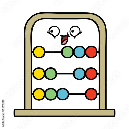 cute cartoon abacus
