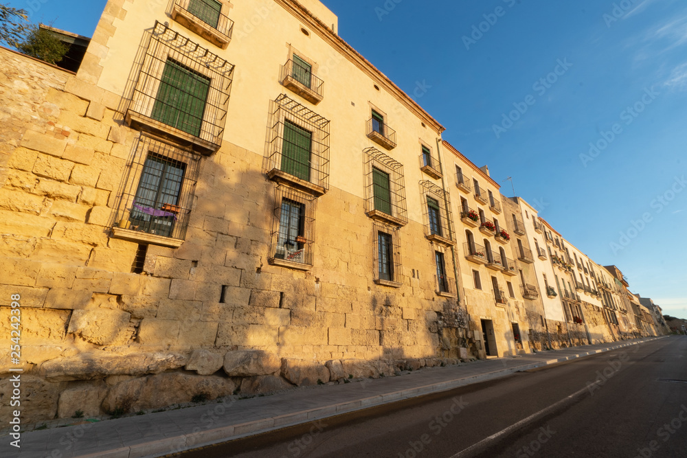 Historic buildings of Tarragona, Catalonia, Spain