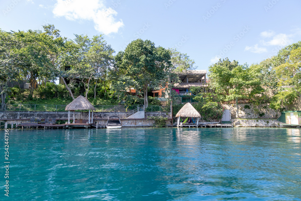 Bacalar (lagoon of the seven colors) Quintana Roo Mexico Bacalar (lagoon of the seven colors) Quintana Roo Mexico