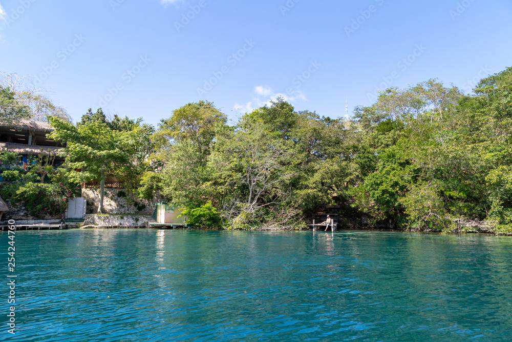 Bacalar (lagoon of the seven colors) Quintana Roo Mexico