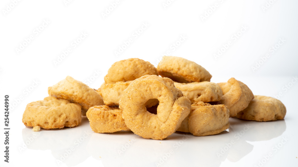 taralli Pretzels on white background taralli Pretzels on white background