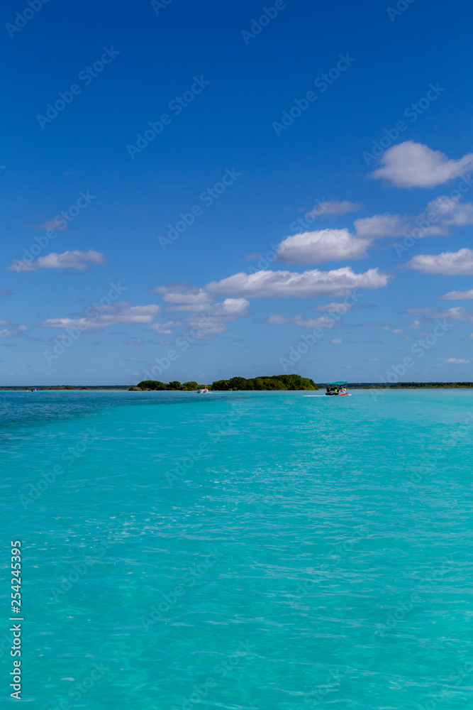 Bacalar (lagoon of the seven colors) Quintana Roo Mexico