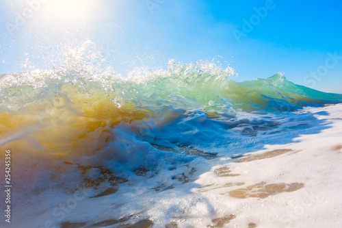 Splash of sea wave