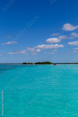 Bacalar  lagoon of the seven colors  Quintana Roo Mexico