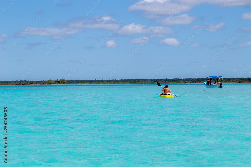 Bacalar (lagoon of the seven colors) Quintana Roo Mexico