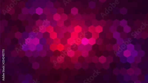 Deep Colored Pink and Red Mosaic Trendy Design